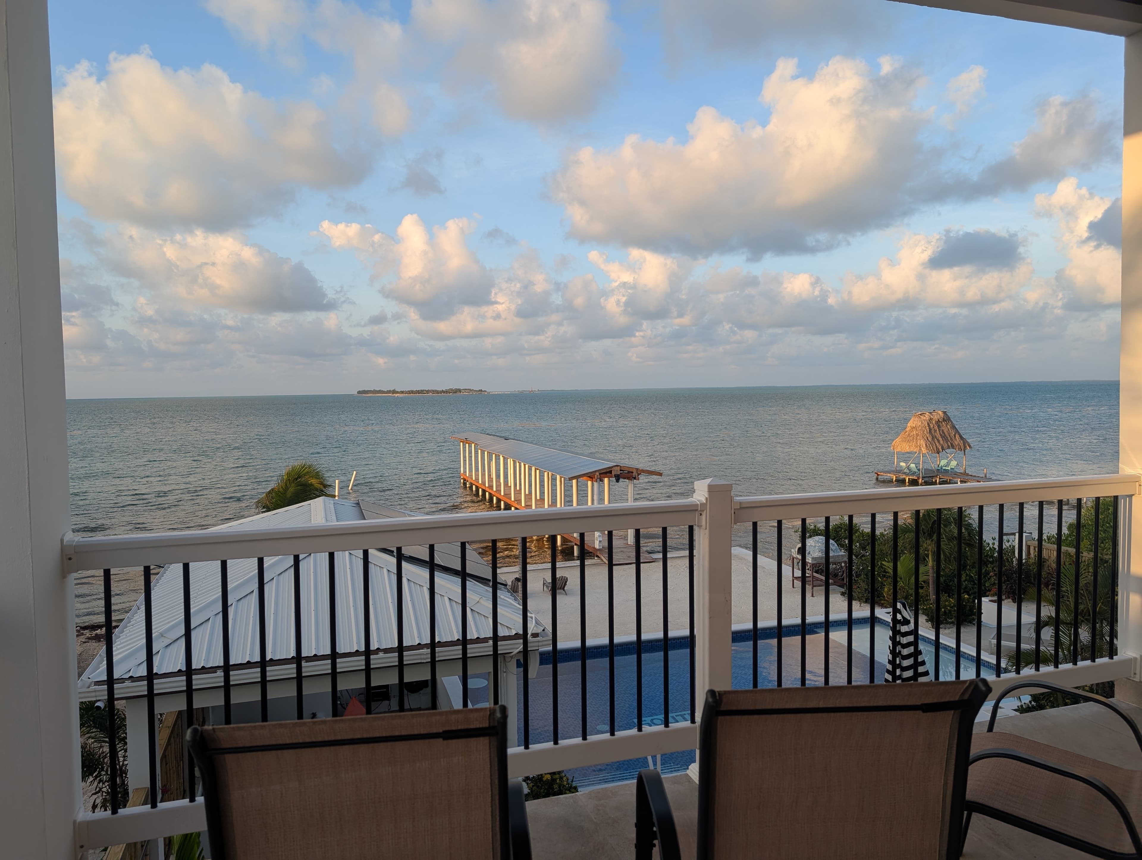 View from balcony to the Beach and Ocean